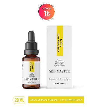 SkinMaster Anti-Blemish Skin Tone Equalizing Care Serum 20 Ml (arbutin Niacinamide Glycolic Acid Ha)