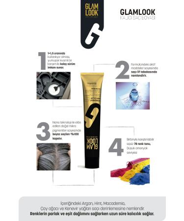 glam look Glamlook Permanent Hair Dye 100 ml Dark Blonde Intense Copper - Buy Online on GoSupps.com