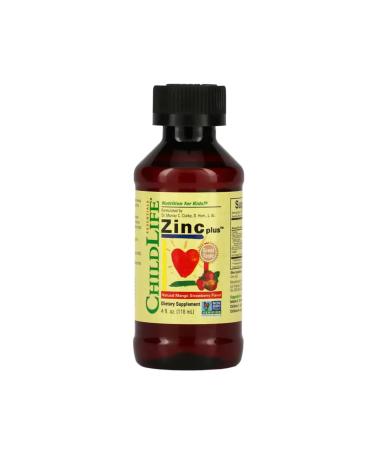 ChildLife Essentials Essentials Zinc Plus Natural Mango Strawberry 4 fl oz (118 ml)