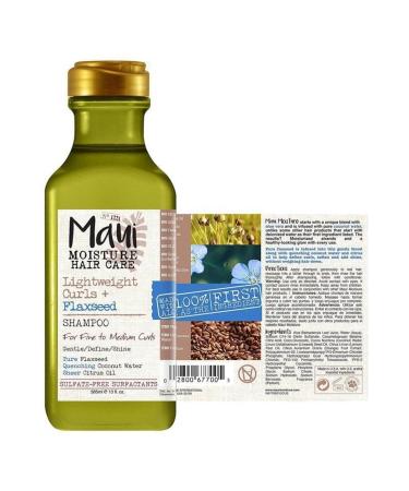 Maui Flaxseed Shampoo for Lightly Curly Hair 385ml - Buy Online on GoSupps.com