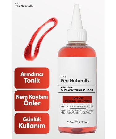 The Pea Naturally Pore & Skin Tightening Aha & Bha Peeling Tonic 200 ml - Buy Online on GoSupps.com