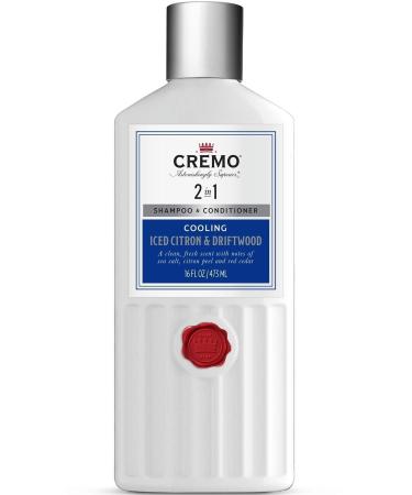 Cremo 2in1 Cooling Iced Citron & Driftwood Shampoo & Conditioner 473ml