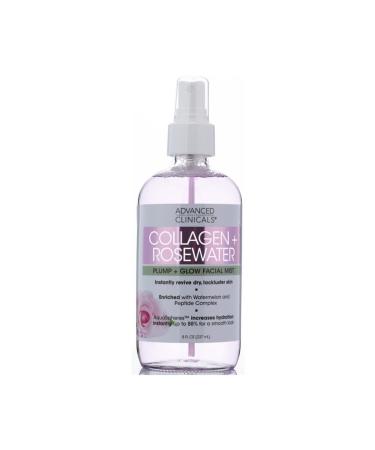 ADVANCED CLINICALS Collagen Rosewater Face Spray 237ml