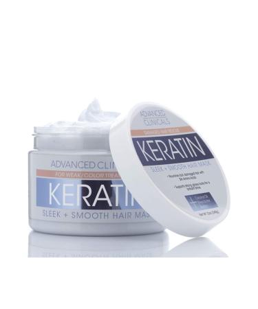 ADVANCED CLINICALS Keratin Hair Mask for Soft and Smooth Hair 340gr