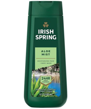 Irish Spring Aloe Mist Moisturizing Face and Body Wash 591ML