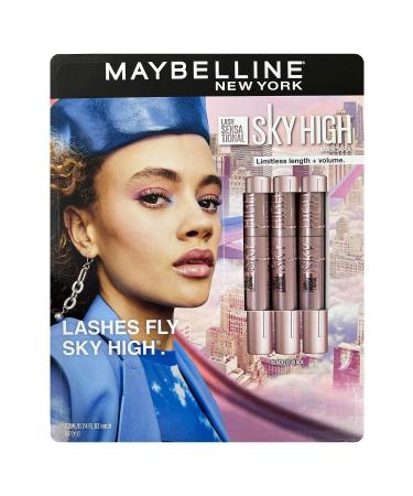 Babe Maybelline New York Lash Sensational Sky High Waterproof Mascara Set 3 Pieces