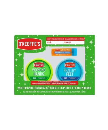 O'Keeffe's Hand Cream + Foot Cream + Lip Balm Care Set