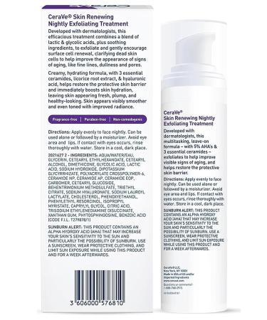 CeraVe Skin Renewing Night Peeling Care 50ML - Buy Online on GoSupps.com