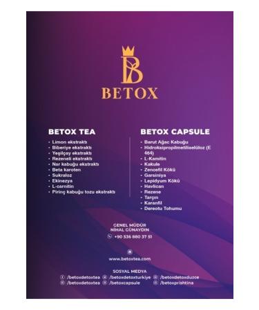 B BETOX DETOX TEA 2 Month Package 2 Capsules 1 Tea - Buy Online on GoSupps.com