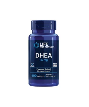Life Extension DHEA 25 mg Gluten-Free Non-GMO 100 Capsules