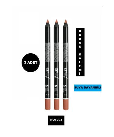 EMILY Lip Pencil 3 Piece No:203