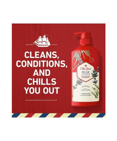 Old Spice Relax With Lavender 2in1 Shampoo And Conditioner 650ml - Buy Online on GoSupps.com