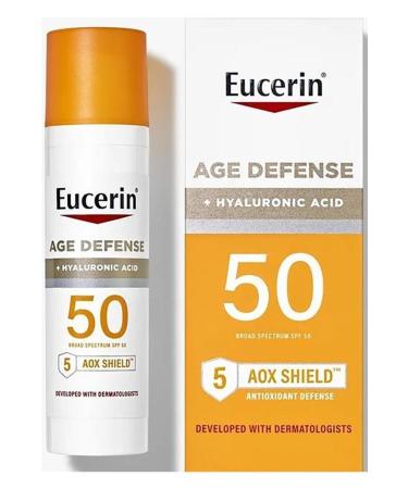 Eucerin Age Defense + Hyaluronic Acid Spf50 Face Sunscreen Lotion 75ml