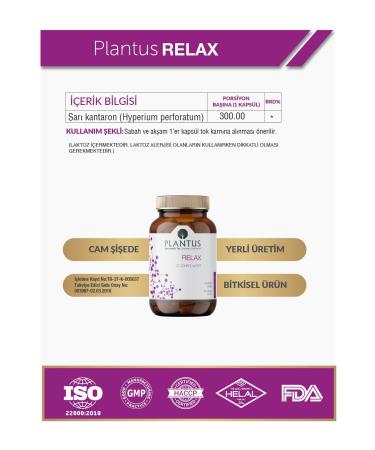 Plantus Relax 596 mg 60 Capsules - Buy Online on GoSupps.com