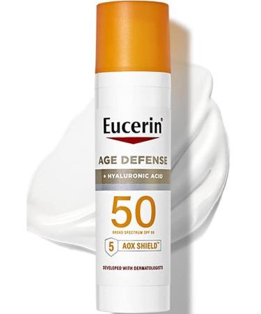 Eucerin Age Defense + Hyaluronic Acid Spf50 Face Sunscreen Lotion 75ml - Buy Online on GoSupps.com