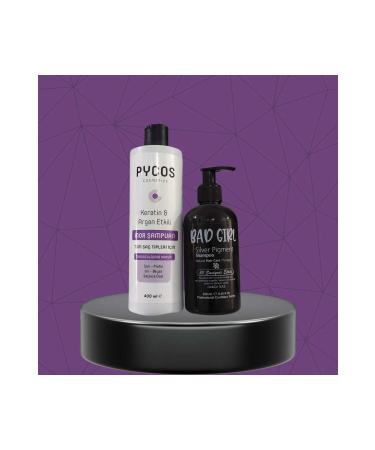 The Solution is Here Purple Shampoo 400 ml + Silver Pigment Shampoo 250 ml Effective in 30 seconds