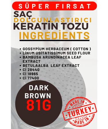 ME PROFESSIONAL 81GR DARK BROWN Hair Thickening Keratin Fibers Topical Hair Powder Hair Concealer Hair Fiber Barber - Buy Online on GoSupps.com