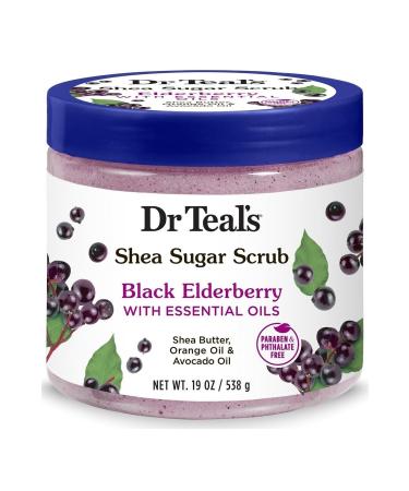 Dr Teals Dr.teal's Shea Sugar Scrub Black Elderberry Body Sugar Peeling 538gr