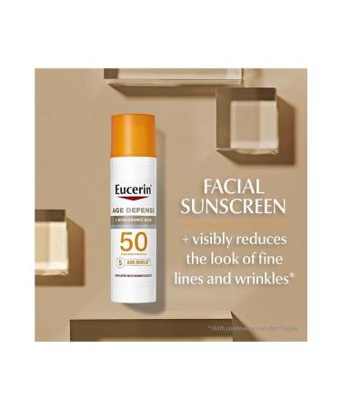 Eucerin Age Defense + Hyaluronic Acid Spf50 Face Sunscreen Lotion 75ml - Buy Online on GoSupps.com