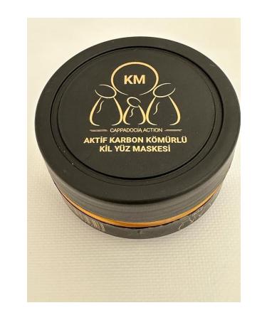 KM NATURAL ACTIVATED CARBON CHARCOAL CLAY FACE MASK CAPPADOCIA ACTION KM 250 gr - Buy Online on GoSupps.com