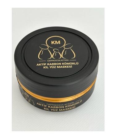 KM NATURAL ACTIVATED CARBON CHARCOAL CLAY FACE MASK CAPPADOCIA ACTION KM 250 gr - Buy Online on GoSupps.com