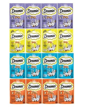 Dreamies Cheese-salmon-duck-chicken Cat Award 60 gr * 16 Pieces