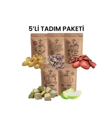 gargal Freeze Dried Apricot Fig Strawberry Apple Slices and Cubes (HEALTHY DRIED FRUIT FROM THE MANUFACTURER)