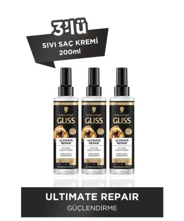 Gliss Liquid Conditioner 200ml Ultimate Repair X3