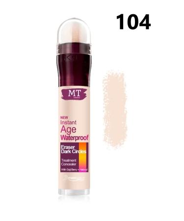 MT Sponge Under Eye Concealer & Instant Age Waterproof Eraser 104 Dark Tone