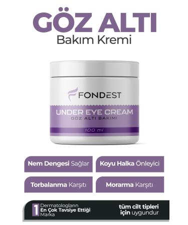 FONDEST Under Eye Bags Dark Circles & Dark Circles Brightening Under Eye Cream 100ml