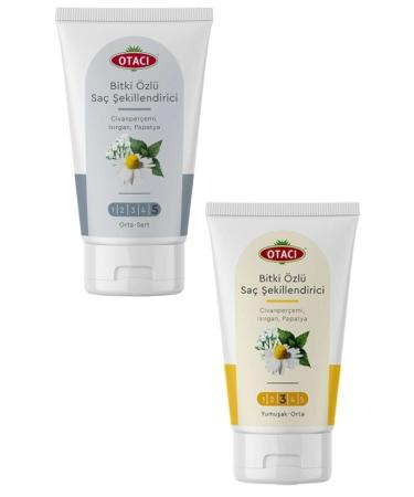 Otac Herbal Essence Hair Styling Hair Gel Medium-Hard + Soft-Medium 2 Piece Set - Buy Online on GoSupps.com