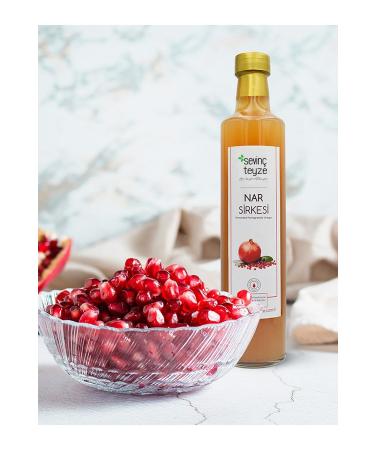 Organic Teyze Aunt Sevin Natural Fermentation Pomegranate Vinegar Pomegranate Vinegar 500ml.