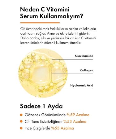 Mandamarina Vitamin C Skin Serum Anti-Blemish Brightening Niacinamide Licorice Root Extract Hyaluronic Acid - Buy Online on GoSupps.com