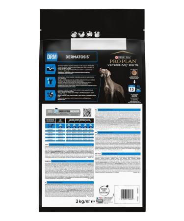 Purina Pro Plan Veterinary Diets Drm Dermatosis Dry Dog Food 3 Kg - Buy Online on GoSupps.com