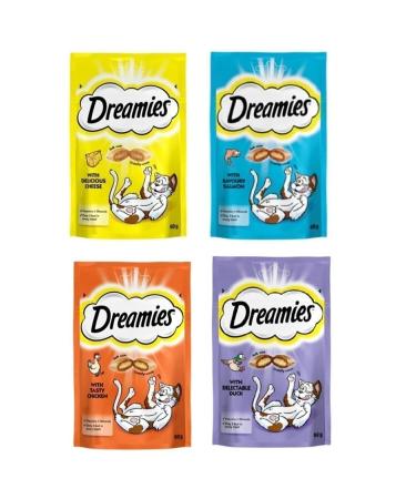 Dreamies Cheese-salmon-duck-chicken Cat Award 60 gr * 16 Pieces - Buy Online on GoSupps.com