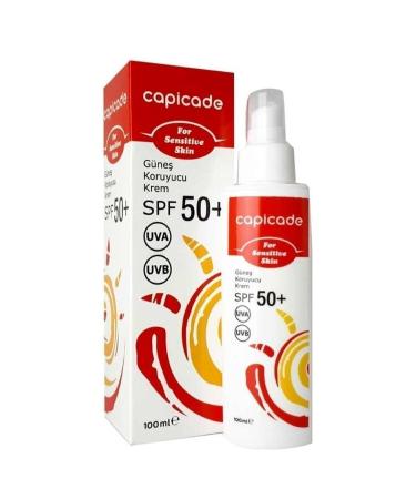 Capicade Spf50+ Sunscreen Cream 100 Ml - Redness Prone and Sensitive Skin 8691254301283