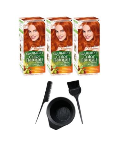 Garnier Color Naturals 7.40+ Sultan Copper 3 Pieces+ Hair Coloring Set