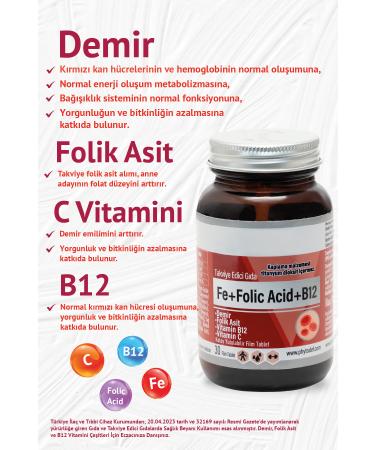 Phytodef Iron Folic Acid Vitamin B12 Vitamin C& Vitamin D3 Vitamin K2 Vitamin C (IRON FOLIC ACID) - Buy Online on GoSupps.com