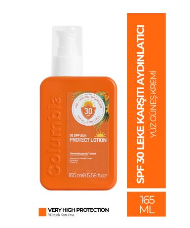 Columbia Spf 30 Anti-Spot Brightening High Protection Collagen Face Sunscreen 165 ml