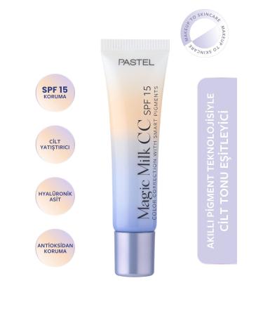 Pastel 51 Medium Deep Magi c Milk Cc Spf 15 - Ski n Barri er Protector Spf 15 Cc Cream 30 Ml Keyon3174