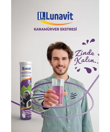 LUNAVIT KARAMURVER + VIT-C zinc containing 20 Effervescent TB - Buy Online on GoSupps.com