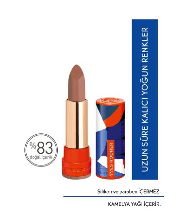 Yves Rocher 8 Hours Intense Colour Matte Lipstick - 01. Nude