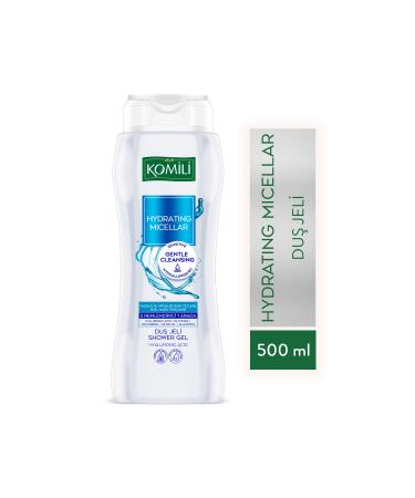 Komili Hydrating Micellar Shower Gel - Sensitive and Gentle Cleansing - Vegan - 500 ML