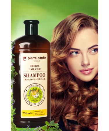Pierre Cardin Herbal Shampoo For Dry & Damaged Hair 750 ml Herbal Shampoo (For Dry & Damaged Hair) - Buy Online on GoSupps.com