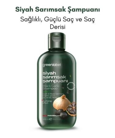 Green Label Black Garlic Extract Paraben-Free Salt-Free Anti-Hair Loss and Anti-Dandruff Shampoo 400ml - Buy Online on GoSupps.com
