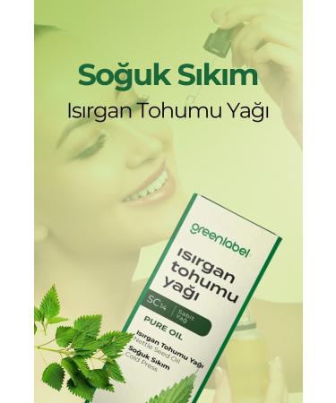 Green Label Nettle Seed Oil Cold Pressed 0 Natural And Pure 20ml - Buy Online on GoSupps.com