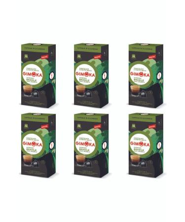 Gimoka Nespresso Compatible Aluminum Capsule Coffee Brasile 10pcs * 6pcs - Density 8