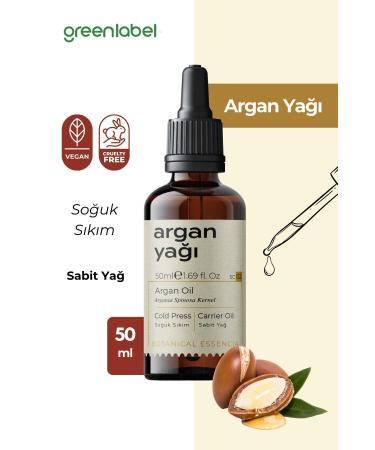 Green Label Argan Oil Cold Pressed 0 Natural And Pure 50 ml