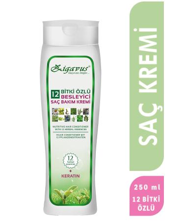 Zigavus 12 Herbal Essence + Keratin Nourishing Conditioner - Easy Combing and Repairing Care 8699349136628