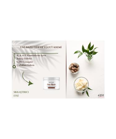 KASH Moisturizing Brightening Natural Handmade Face & Body Shea Butter Cream for All Skin Types